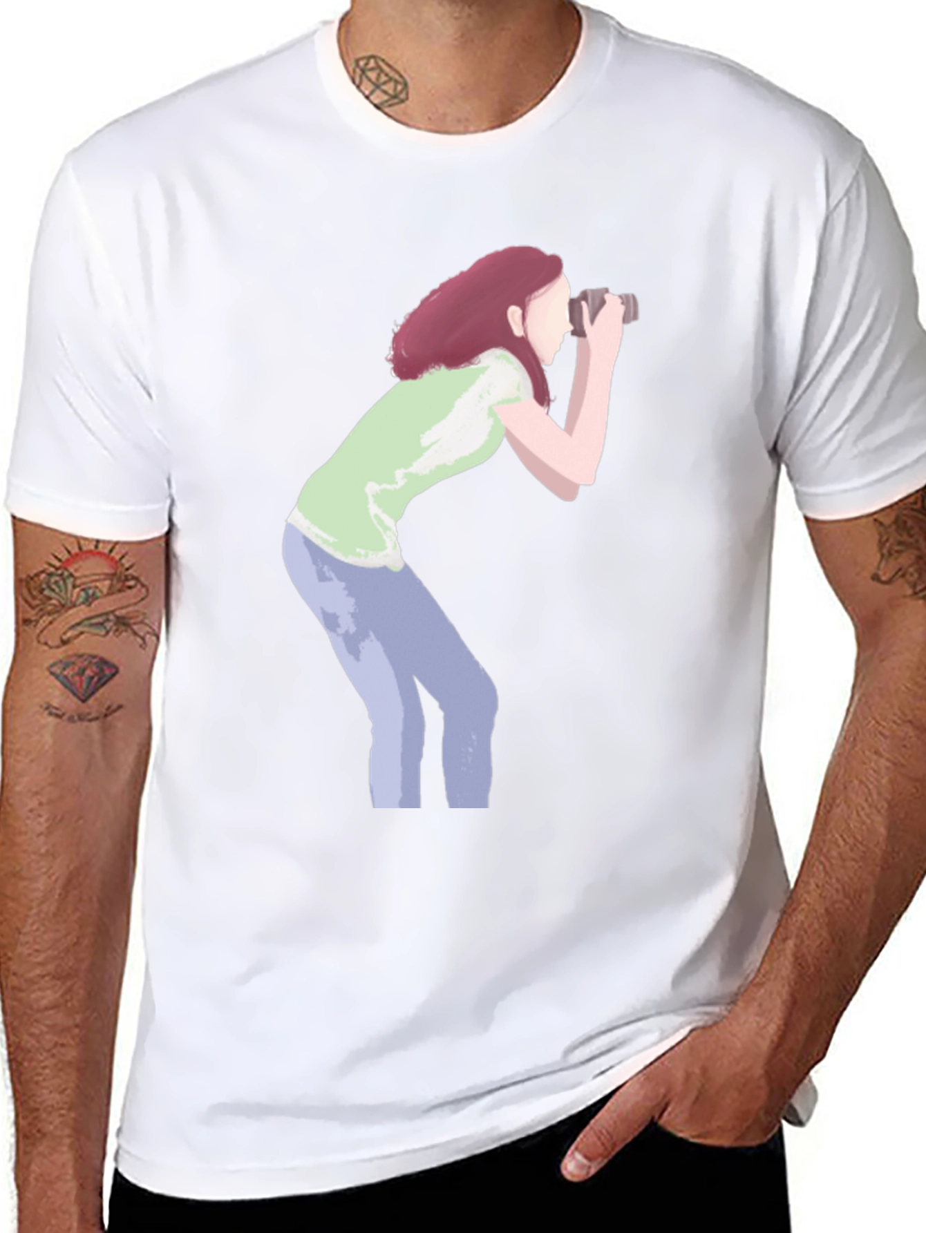 Photographer Graphic Tee - Unisex Black T-Shirt