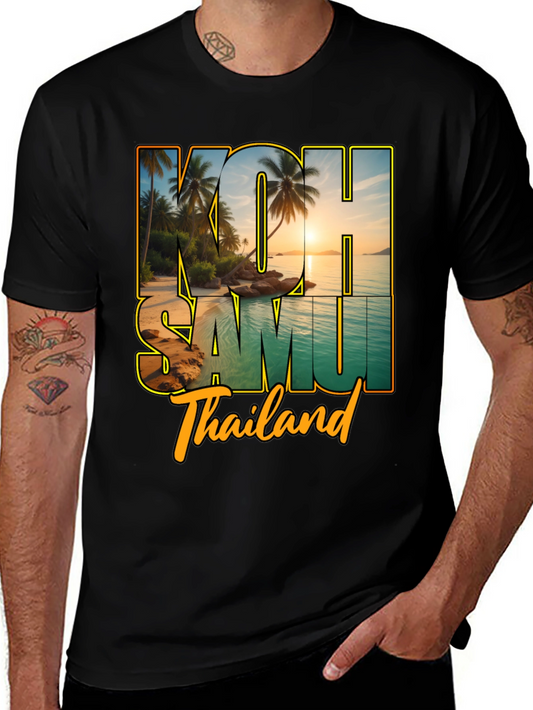 Koh Samui Thailand Graphic Tee - Island Paradise Shirt