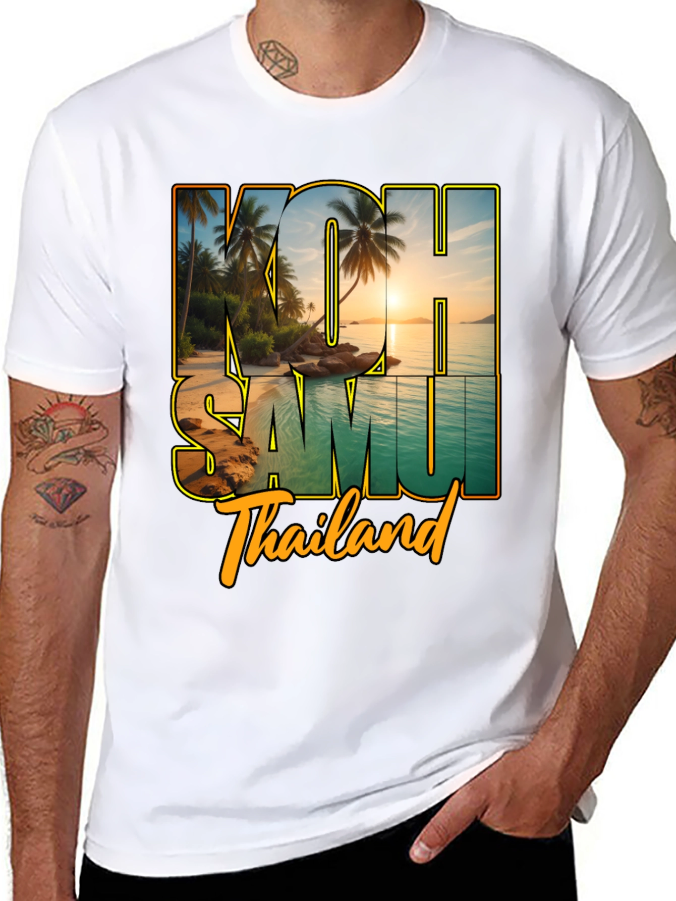 Koh Samui Thailand Graphic Tee - Island Paradise Shirt