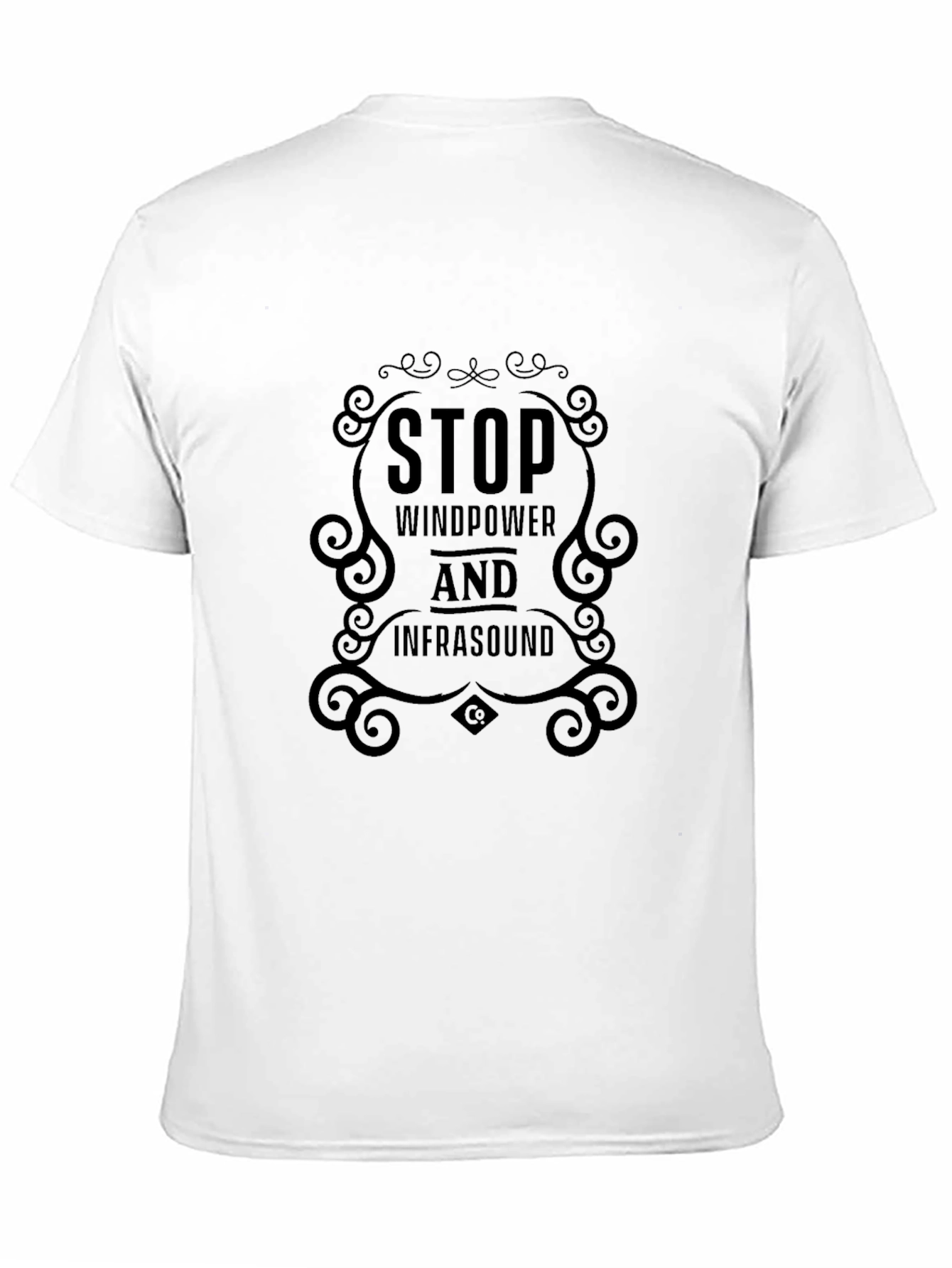 Stop Windpower & Infrasound Graphic Tee - Black