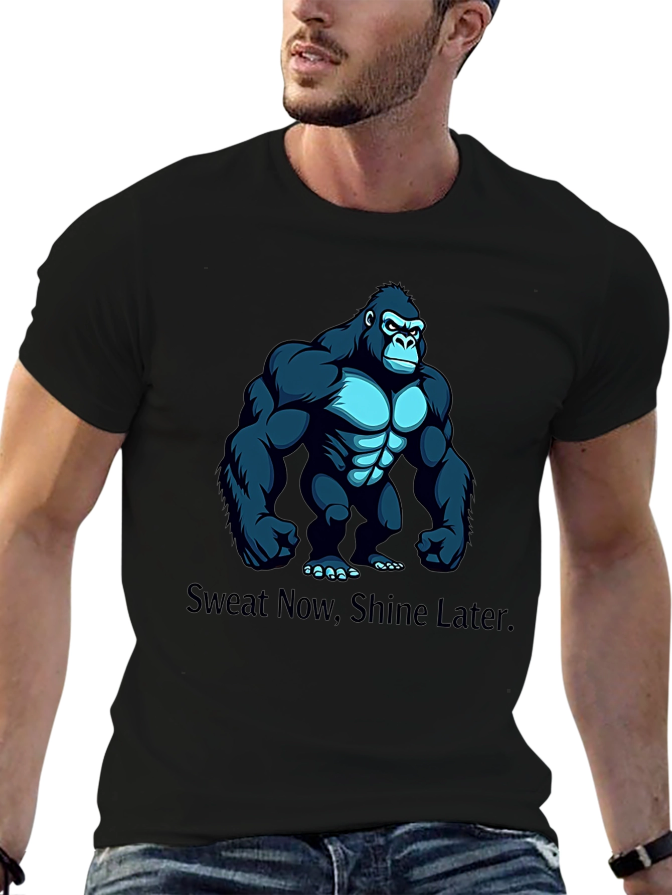 Sweat Now Shine Later Gorilla Graphic Tee