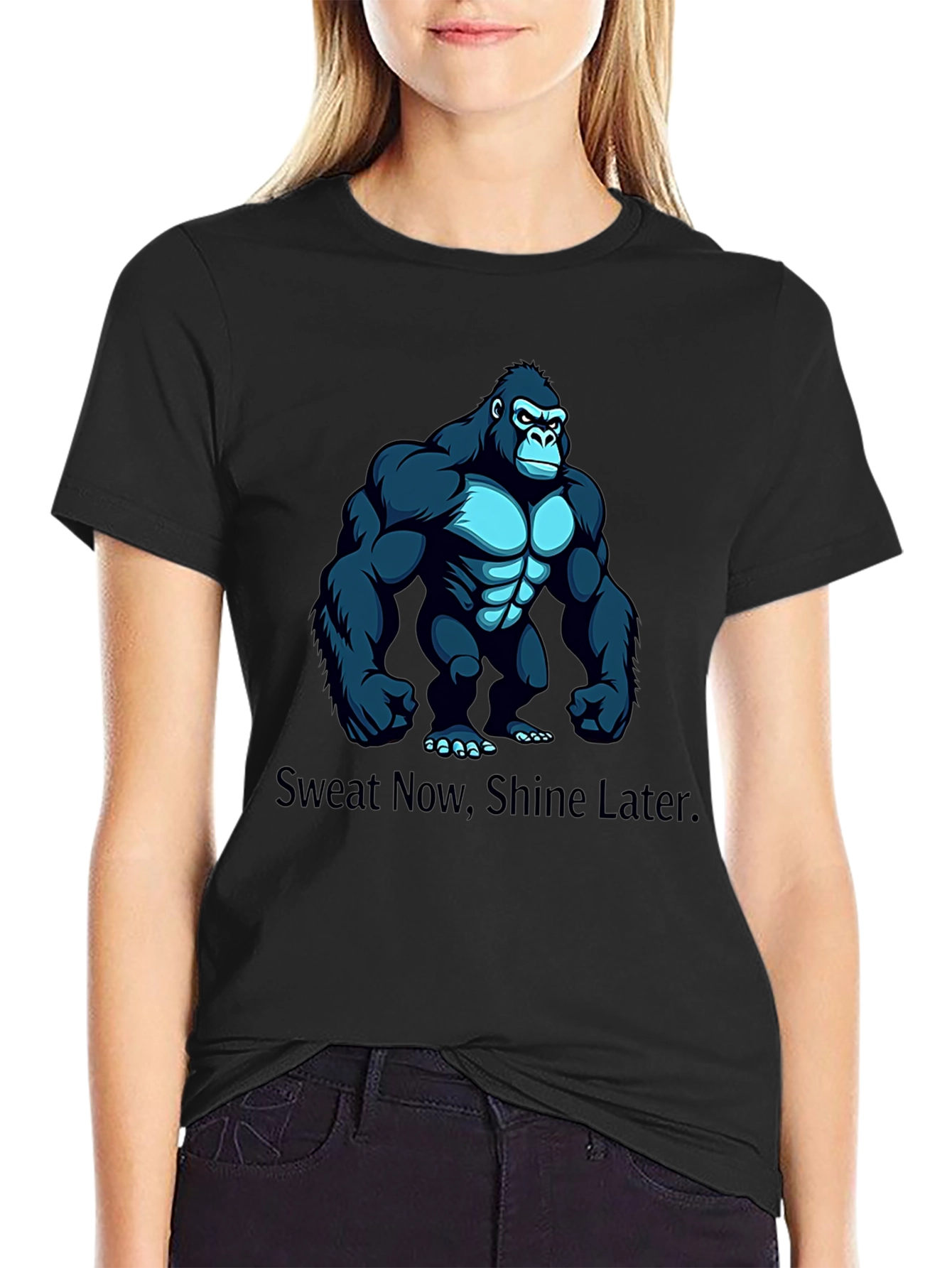 Sweat Now Shine Later Gorilla Graphic Tee