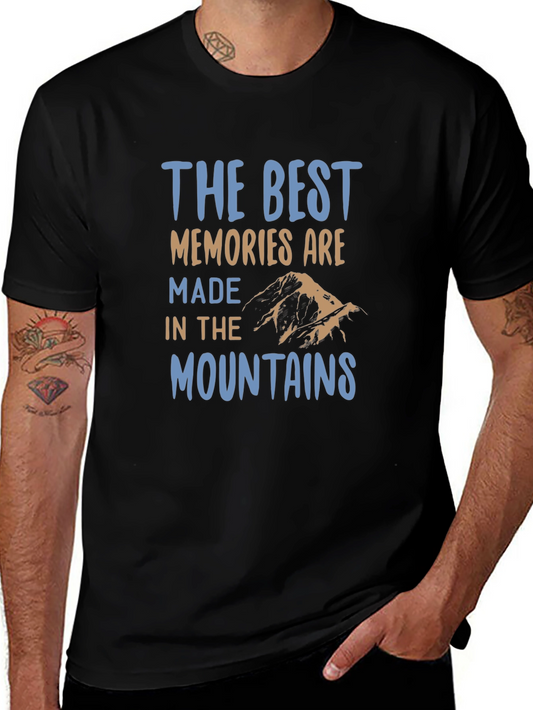 The Best Memories T-Shirt Mountains Nature Black