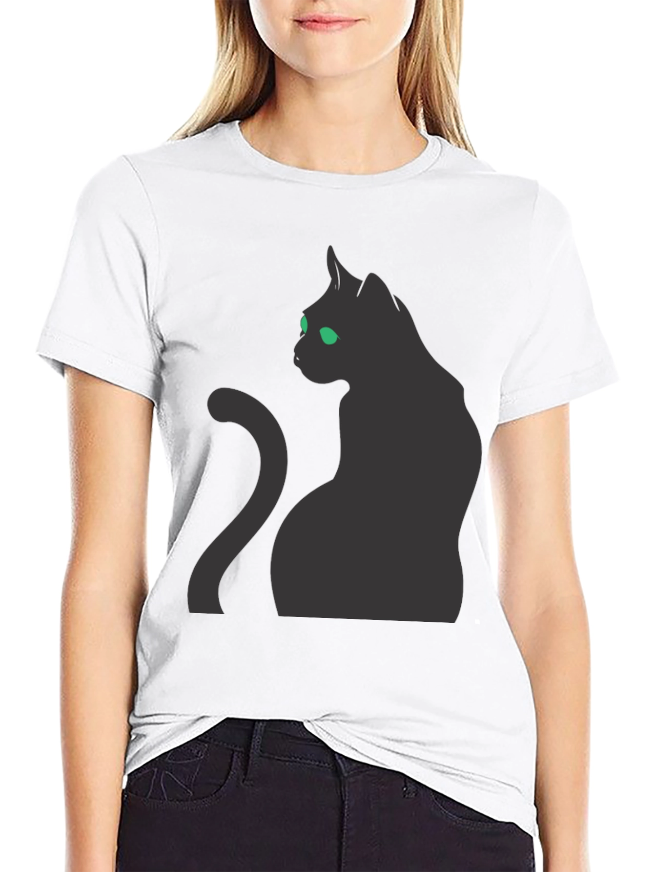 Black Cat Graphic Tee - Stylish & Comfortable