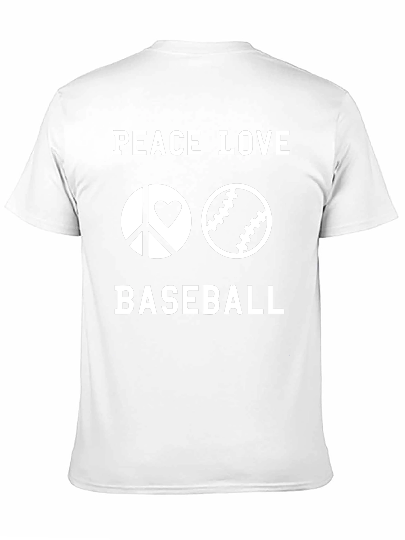 Peace Love Baseball T-Shirt