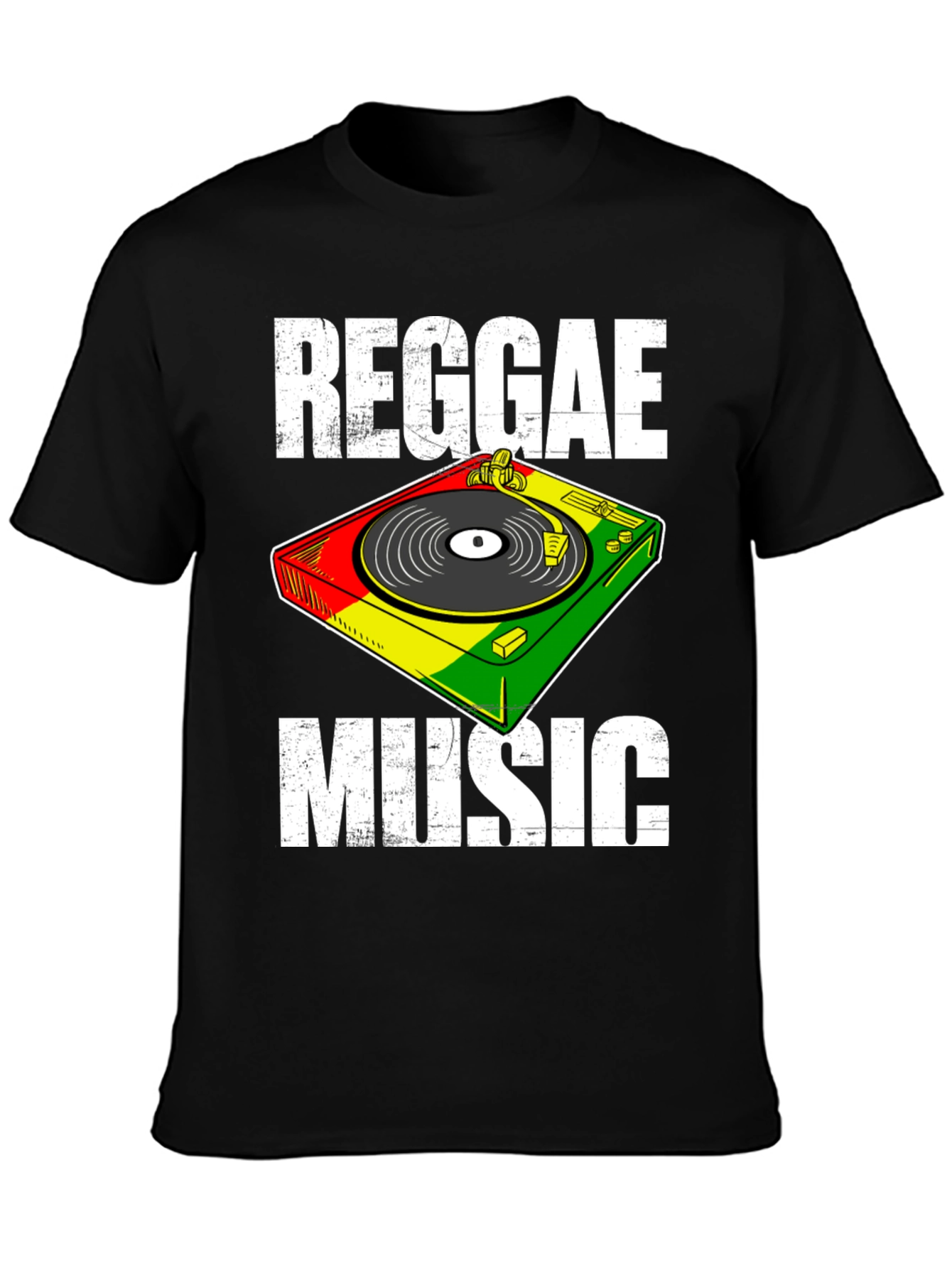 Reggae Music T-Shirt - Retro Turntable Design