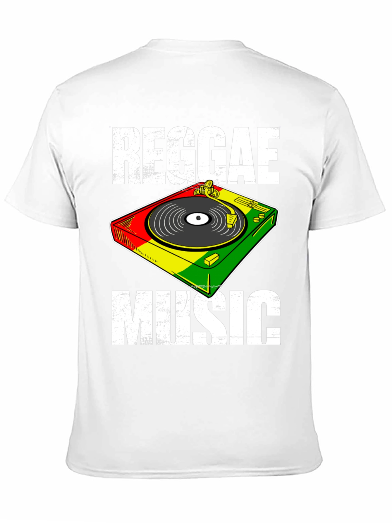 Reggae Music T-Shirt - Retro Turntable Design