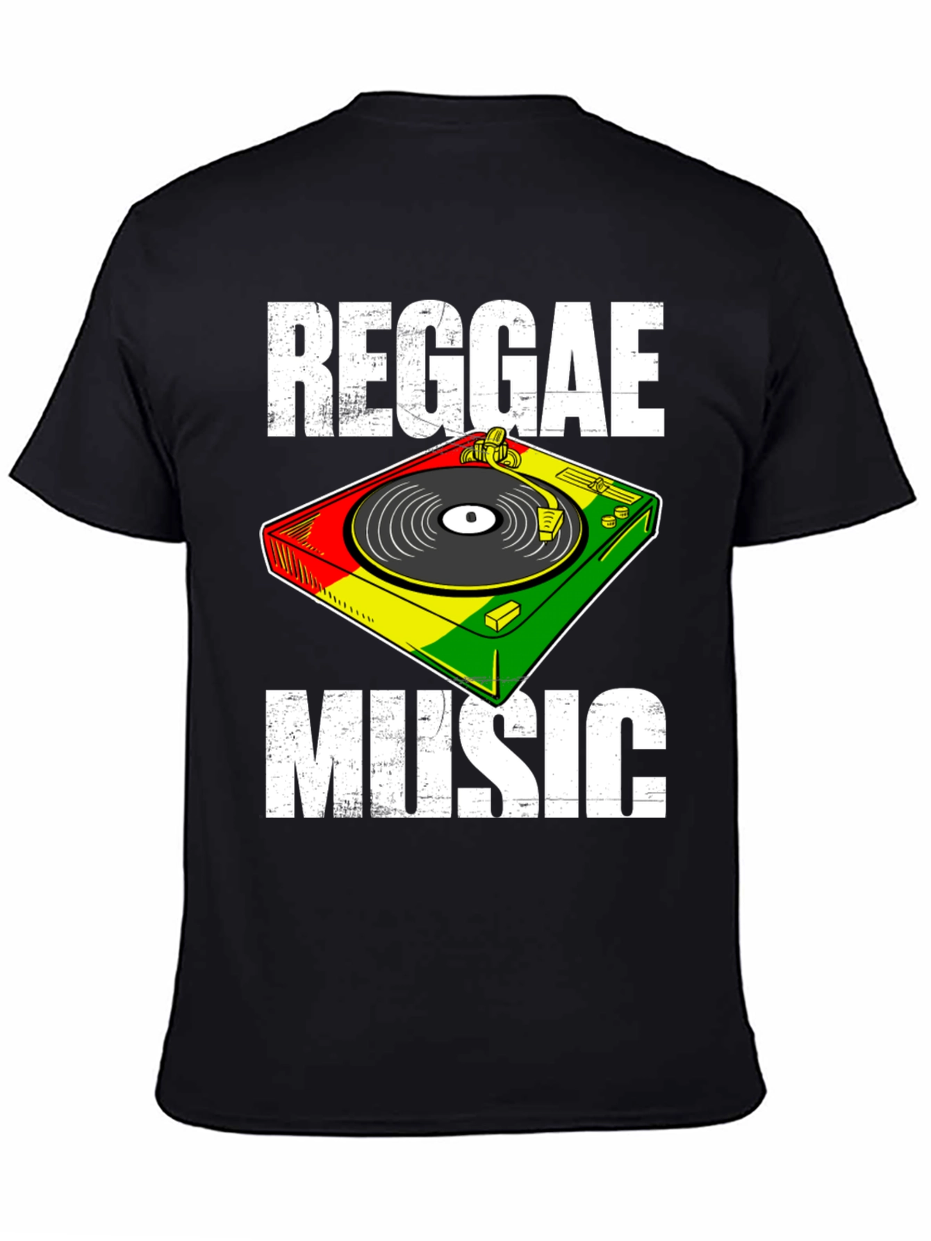 Reggae Music T-Shirt - Retro Turntable Design