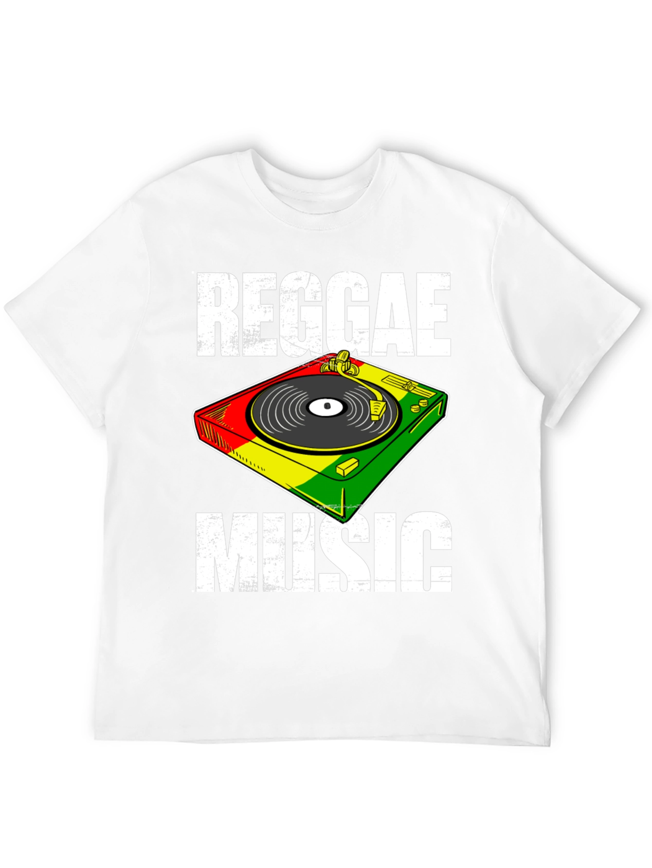 Reggae Music T-Shirt - Retro Turntable Design