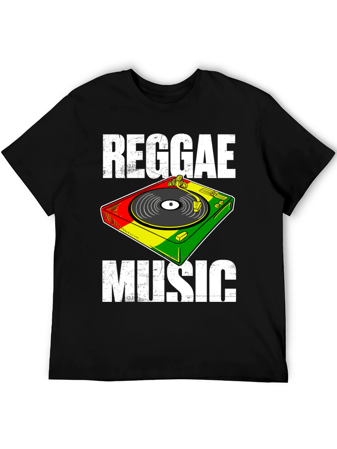 Reggae Music T-Shirt - Retro Turntable Design