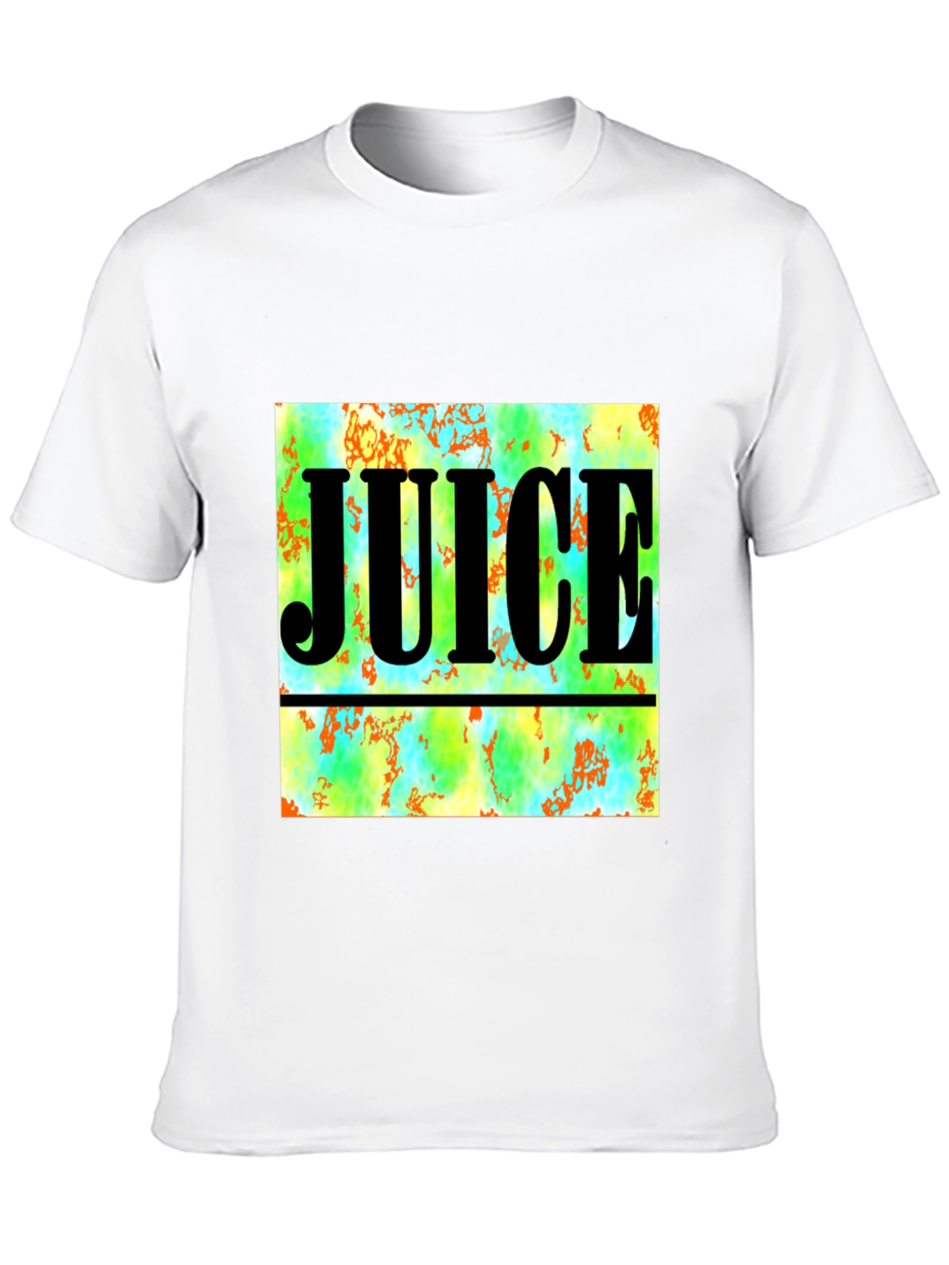 Juice Graphic Tee - Abstract Design Black T-Shirt