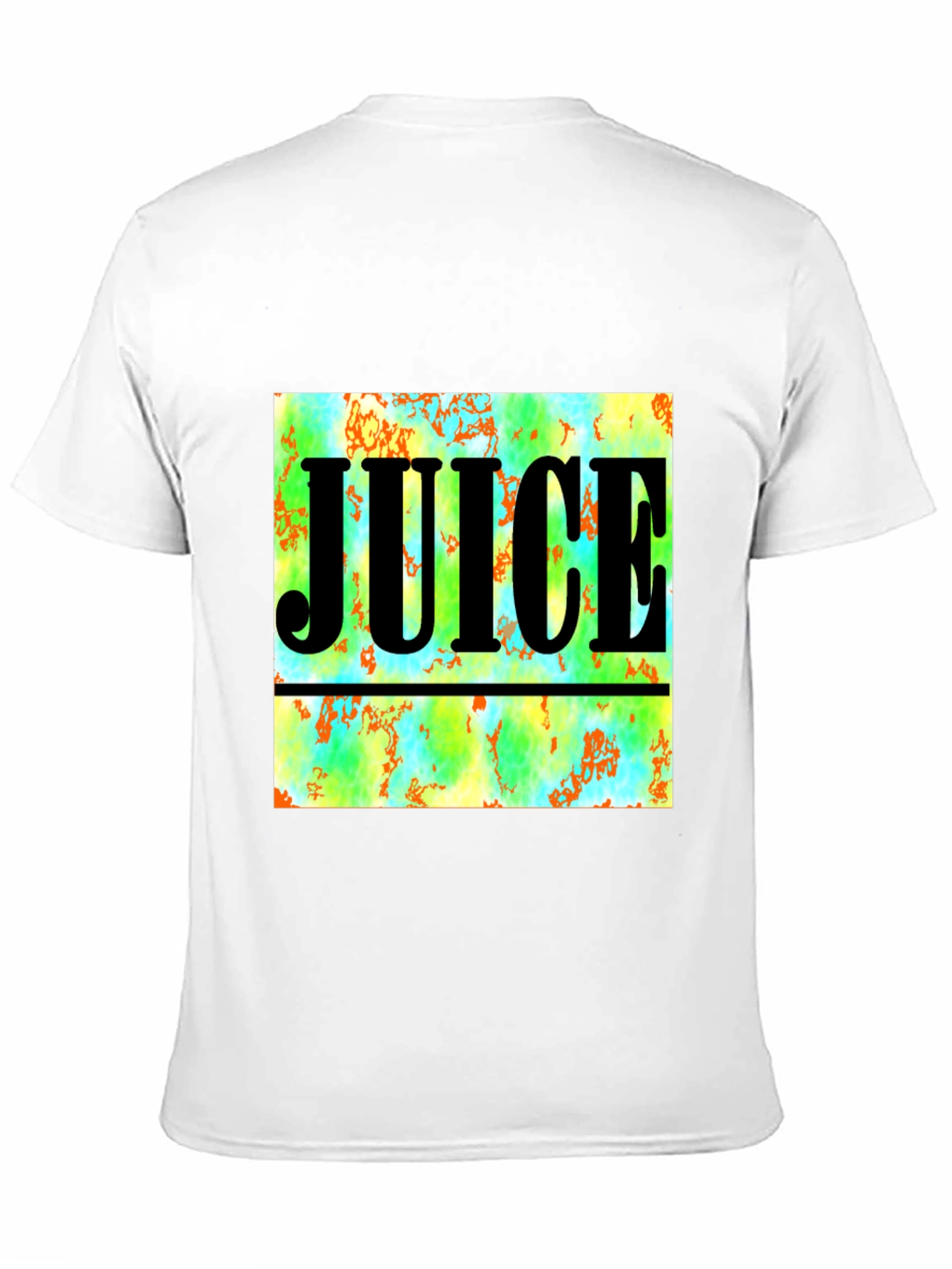 Juice Graphic Tee - Abstract Design Black T-Shirt