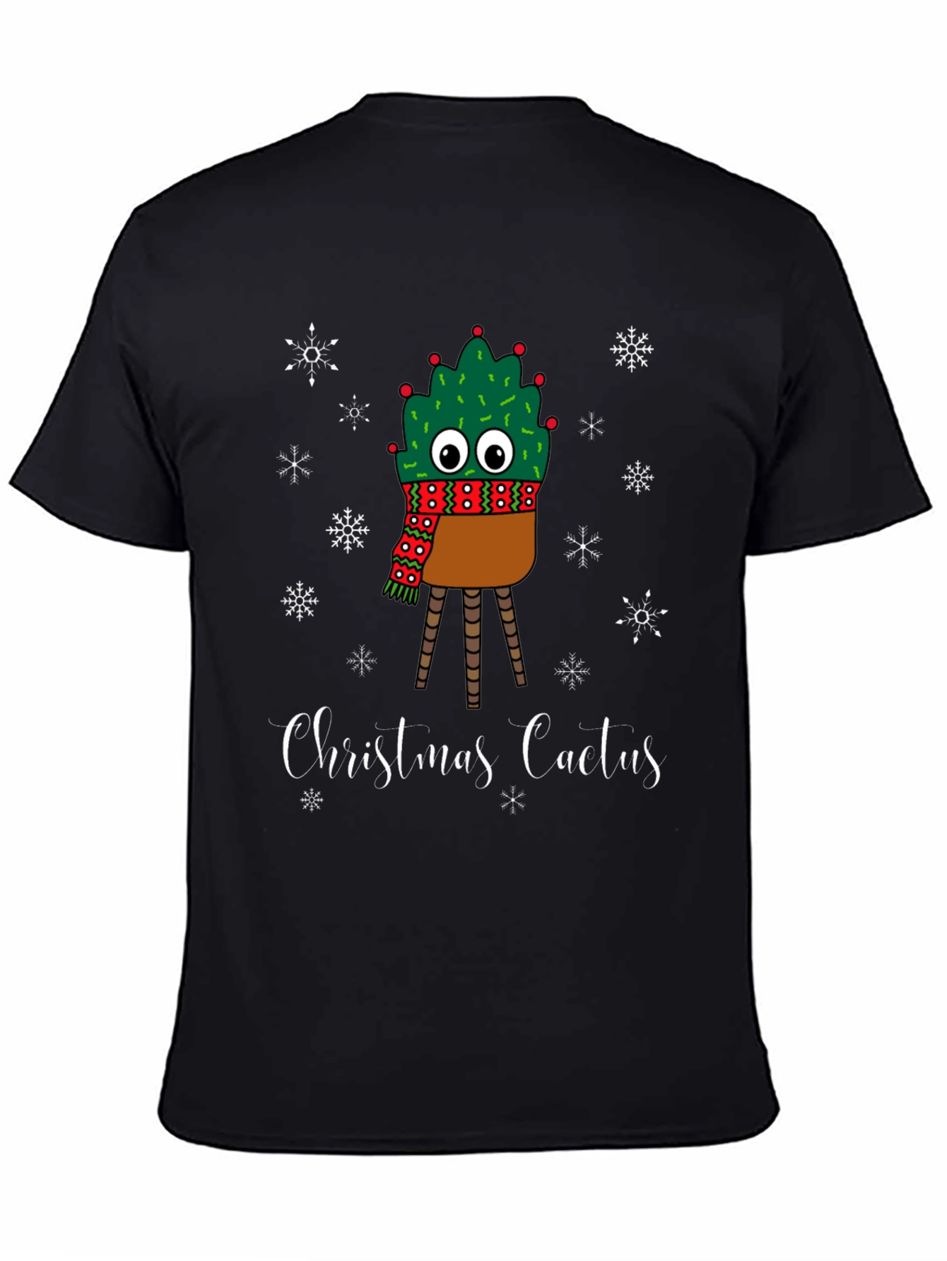 Christmas Cactus T-Shirt - Holiday Festive Graphic Tee