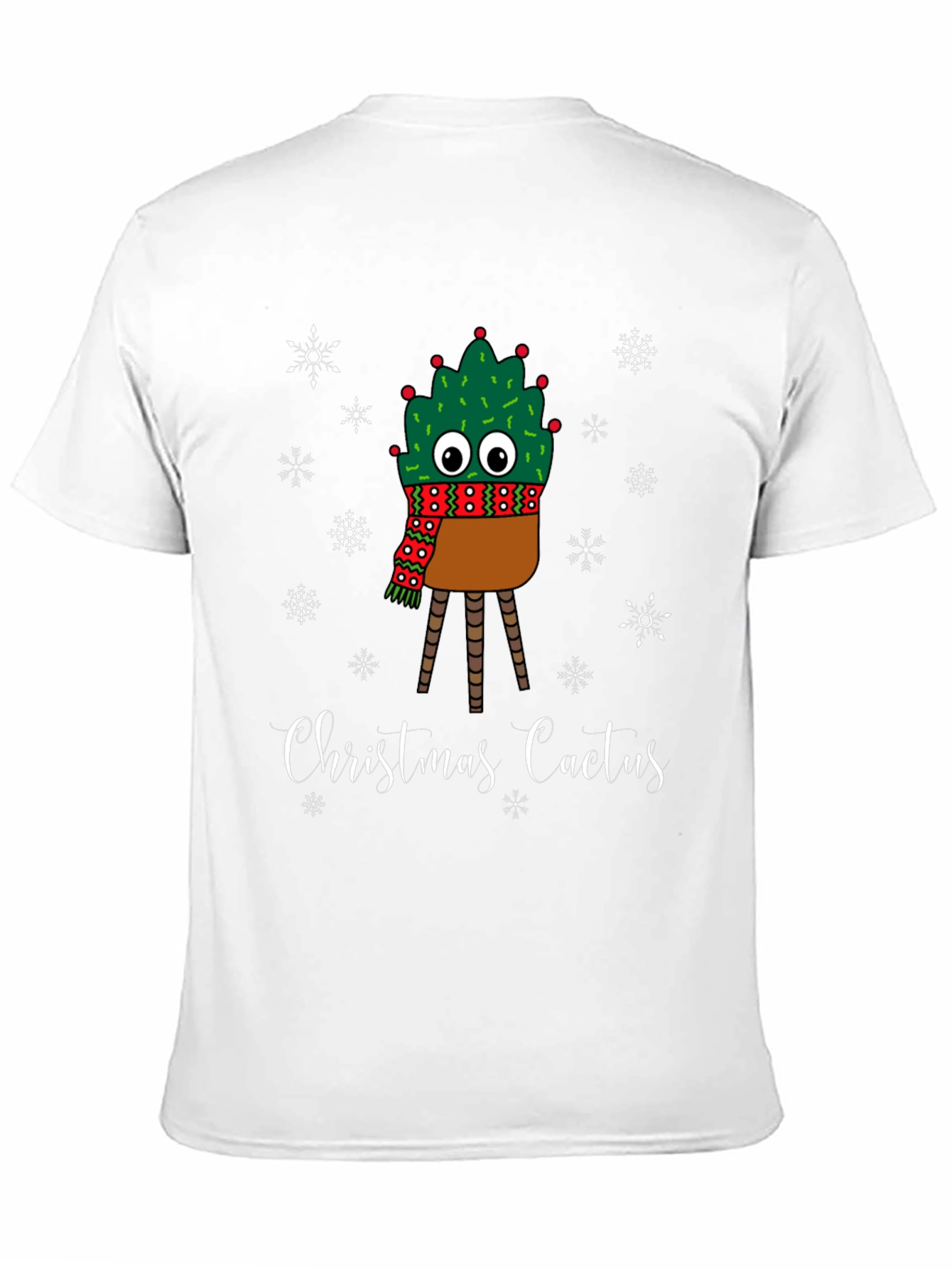 Christmas Cactus T-Shirt - Holiday Festive Graphic Tee