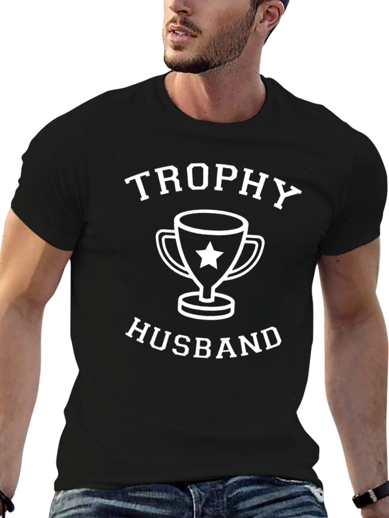 Trophy Husband Graphic Tee - Humorous Husband Gift