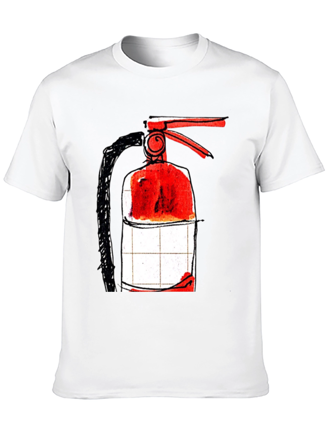 Fire Extinguisher Graphic T-Shirt - Cool Design