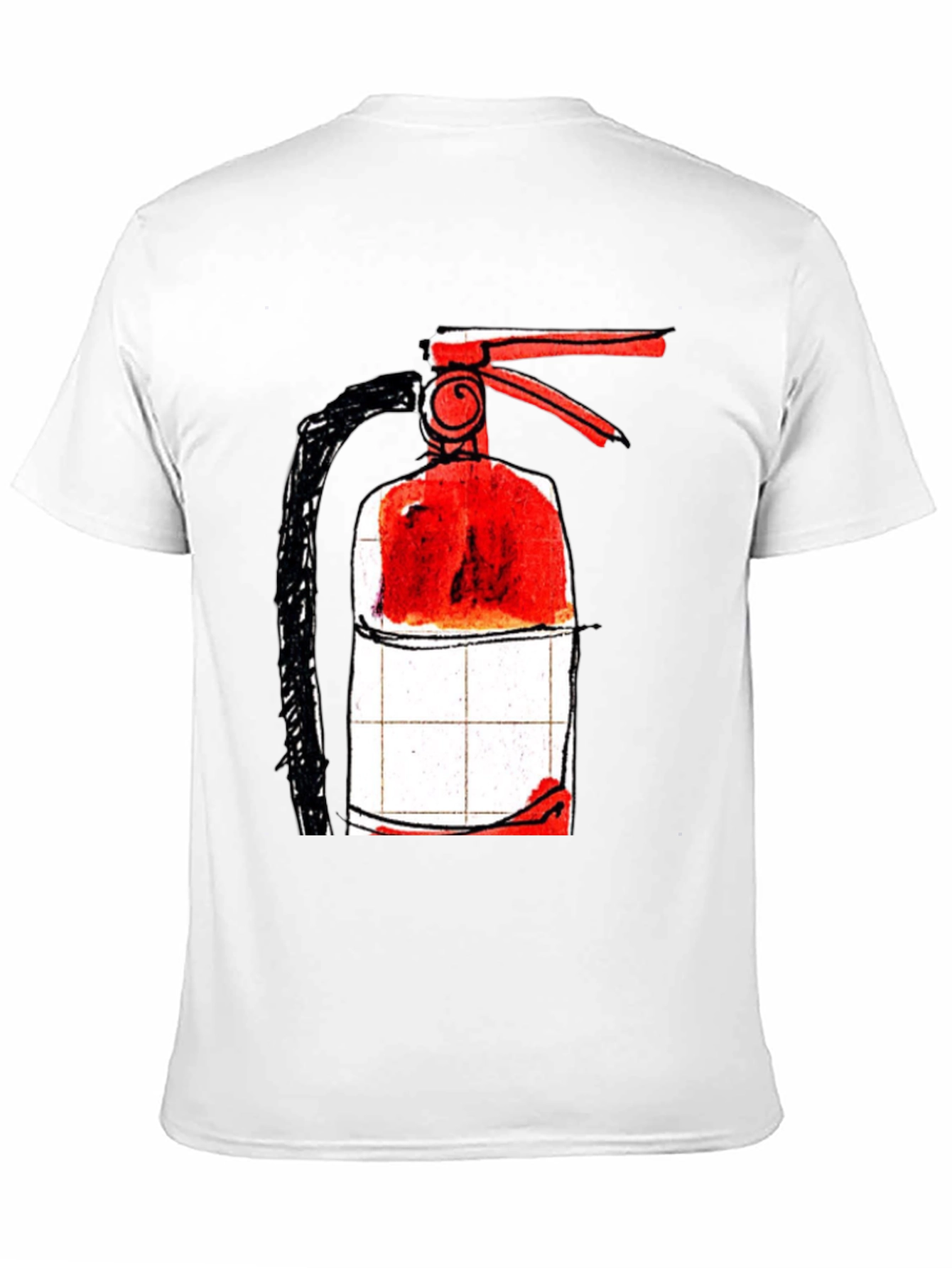 Fire Extinguisher Graphic T-Shirt - Cool Design