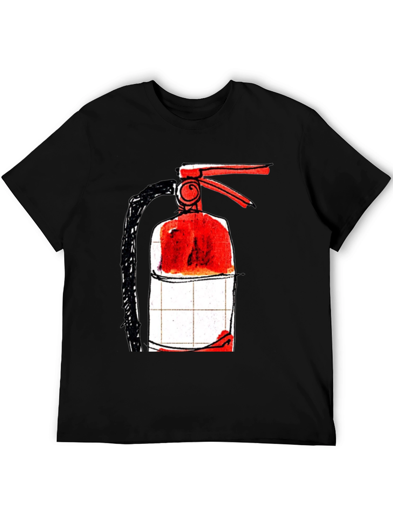 Fire Extinguisher Graphic T-Shirt - Cool Design