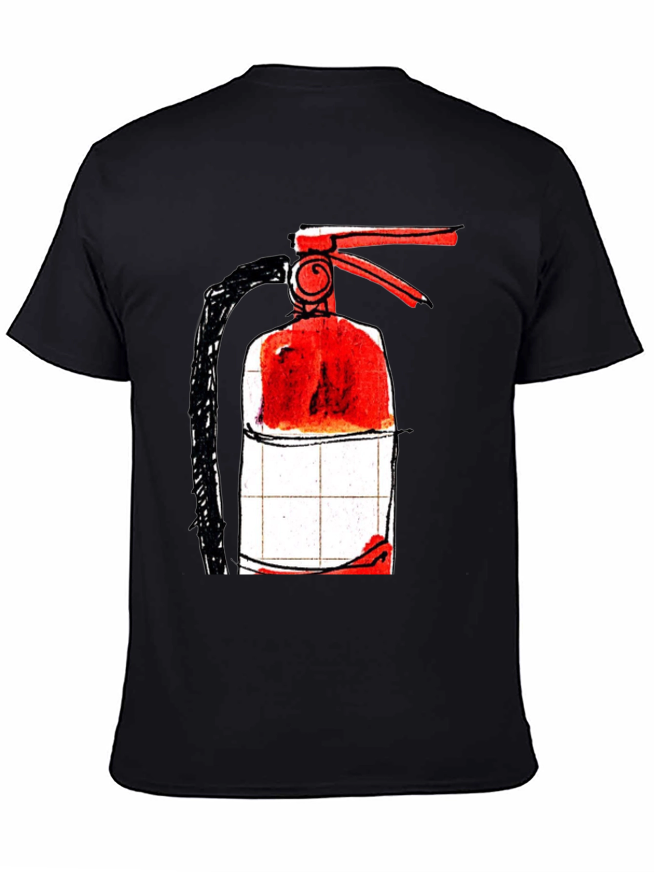 Fire Extinguisher Graphic T-Shirt - Cool Design