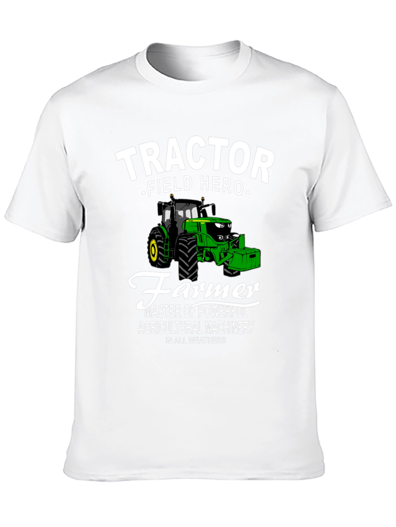 Tractor Field Hero Farmer Graphic T-Shirt
