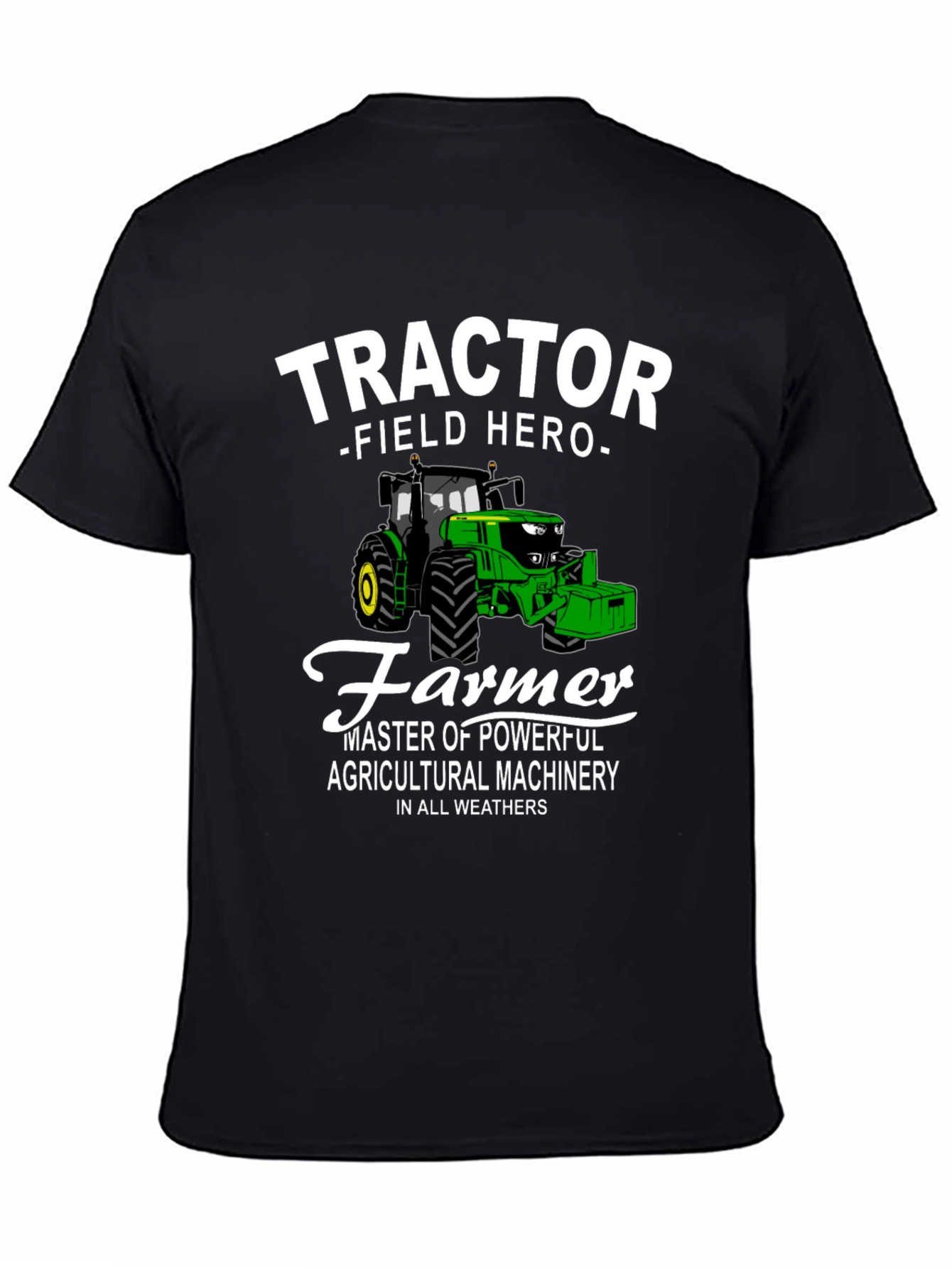 Tractor Field Hero Farmer Graphic T-Shirt