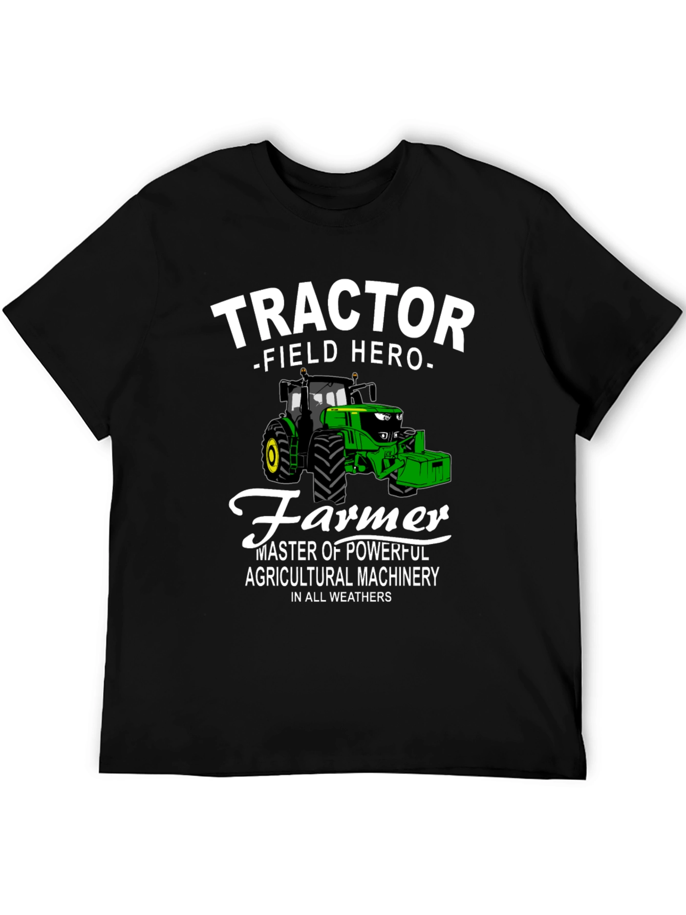 Tractor Field Hero Farmer Graphic T-Shirt