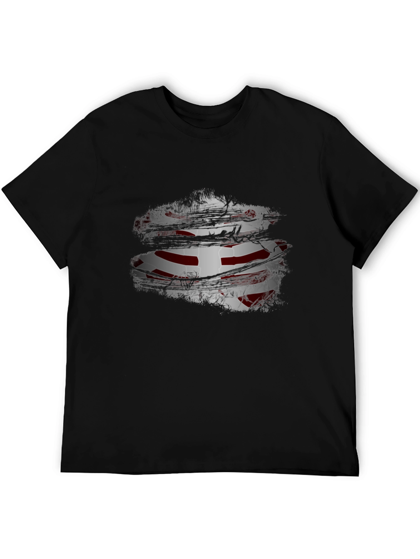 Ripped England Flag T-Shirt