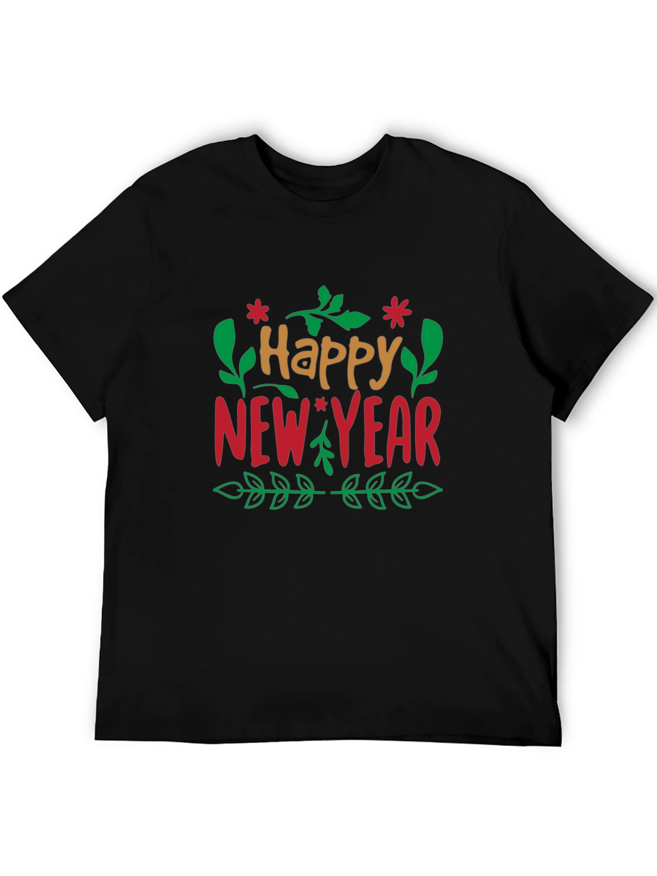 Happy New Year Graphic Tee - Holiday Celebration Shirt