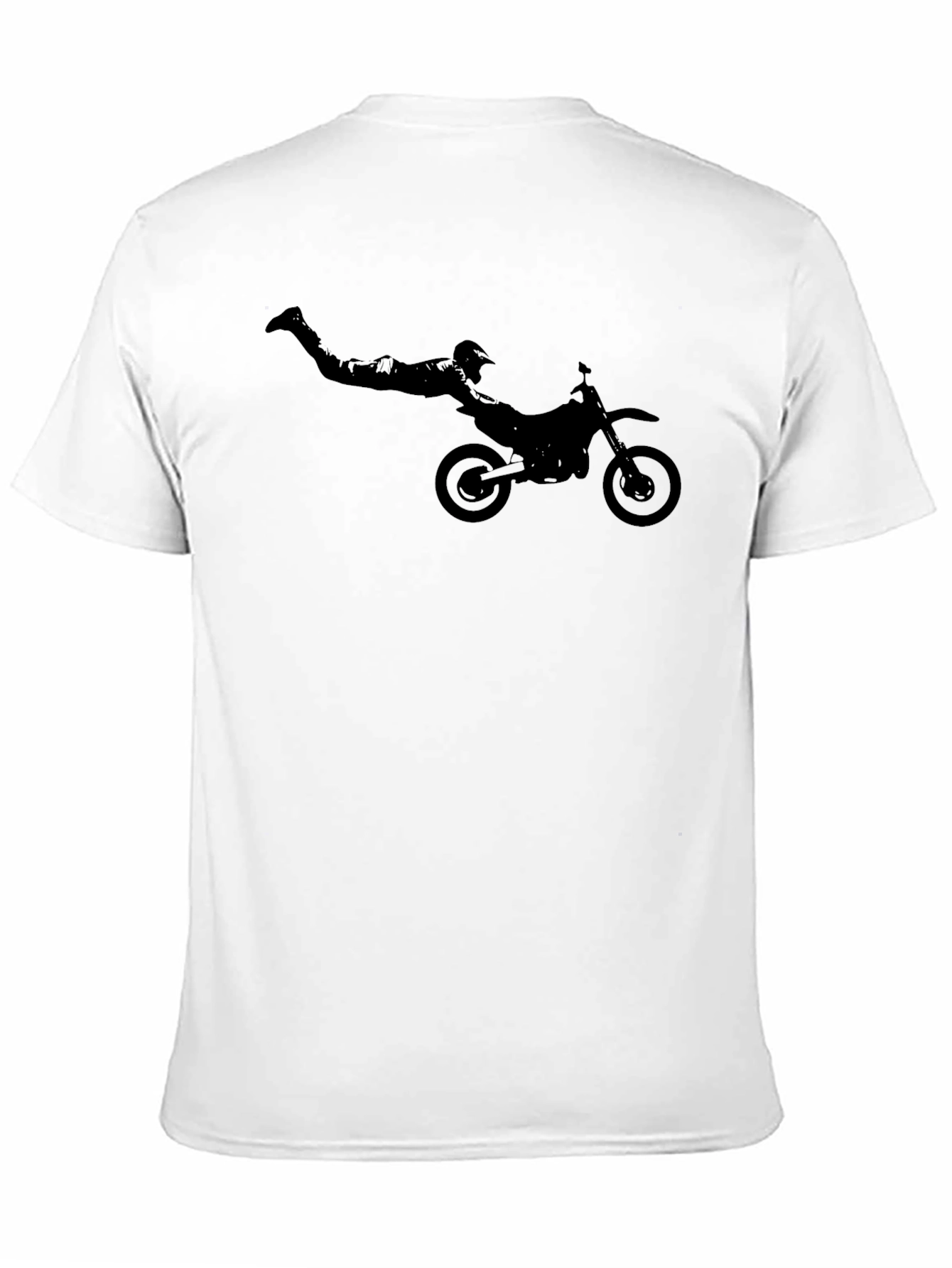 Motocross Stunt T-Shirt - Black Graphic Tee