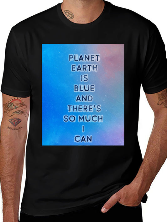 Planet Earth Tee - Blue & Inspirational Graphic Shirt