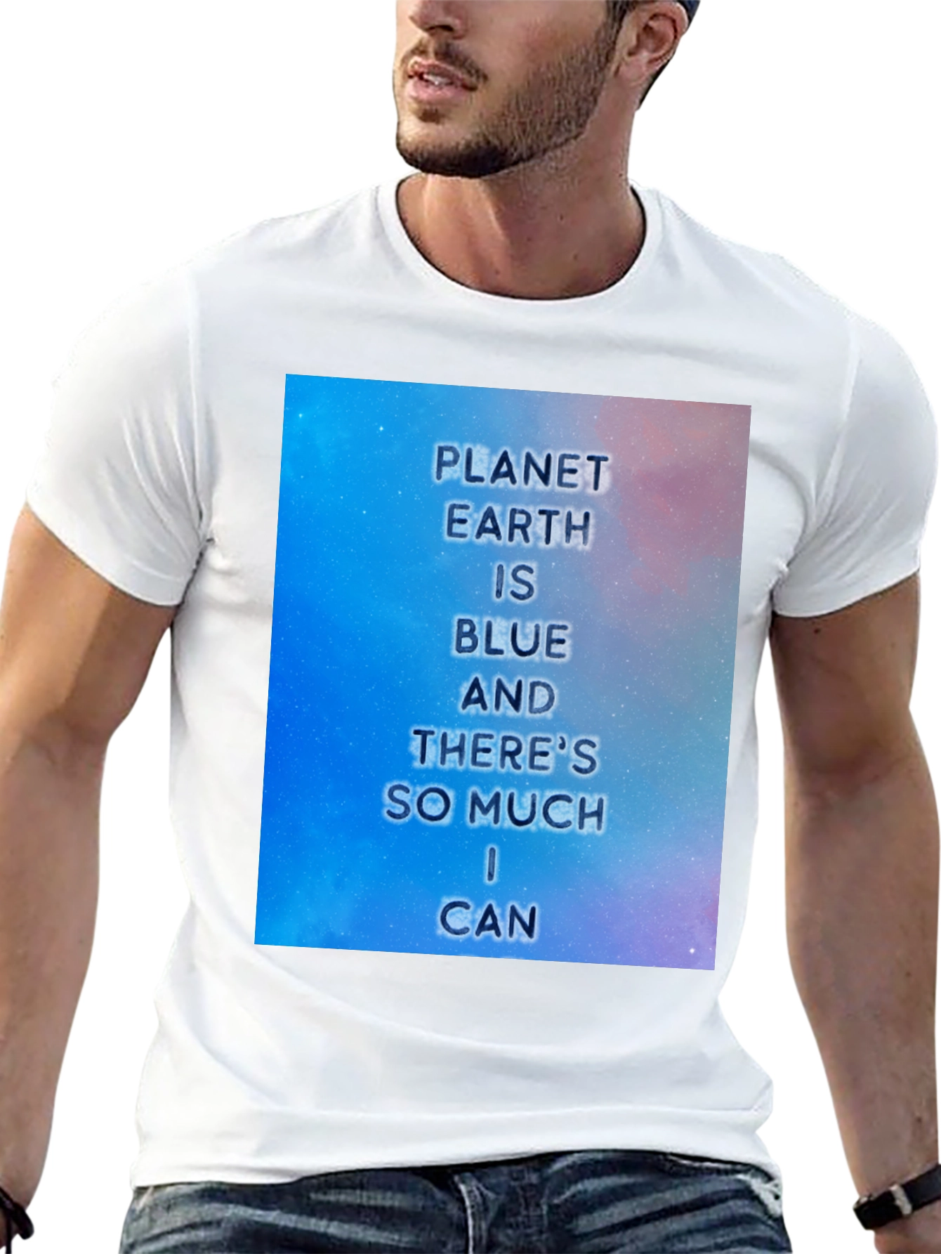 Planet Earth Tee - Blue & Inspirational Graphic Shirt