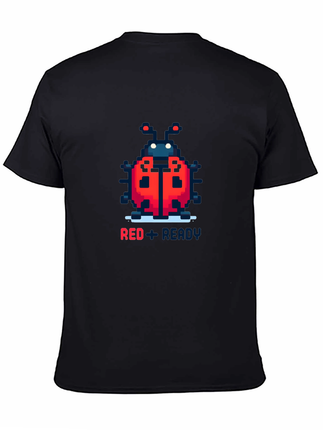 Red Ladybug Pixel Art T-Shirt