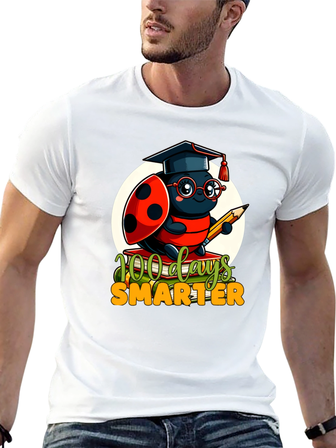 100 Days Smarter Ladybug T-Shirt