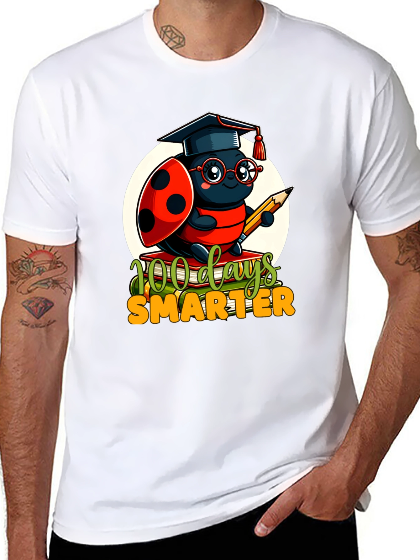 100 Days Smarter Ladybug T-Shirt