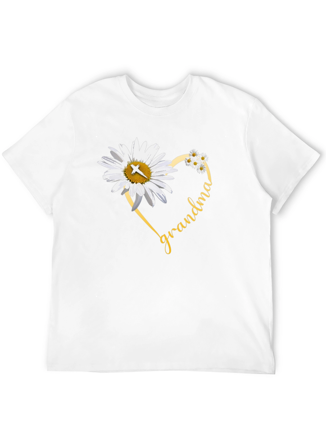 Grandma Daisy Heart T-Shirt