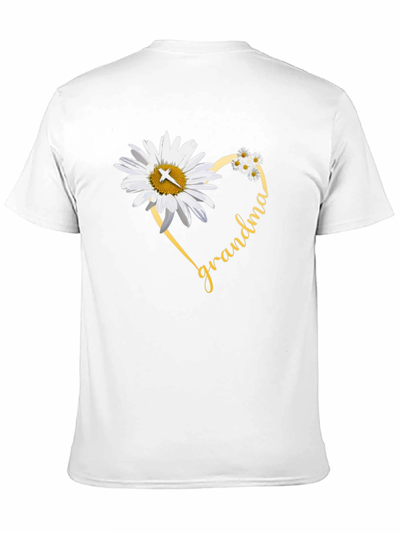 Grandma Daisy Heart T-Shirt