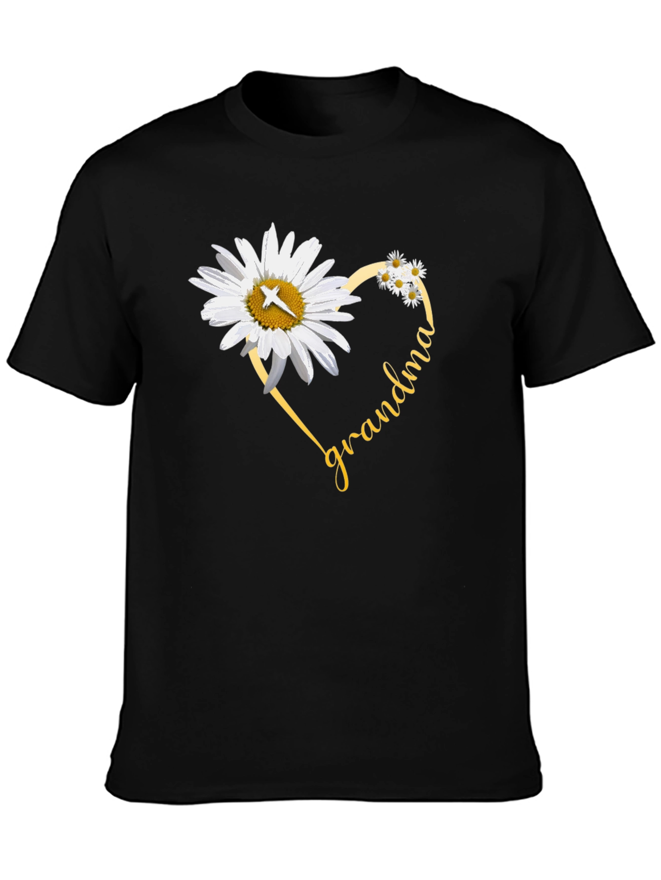Grandma Daisy Heart T-Shirt