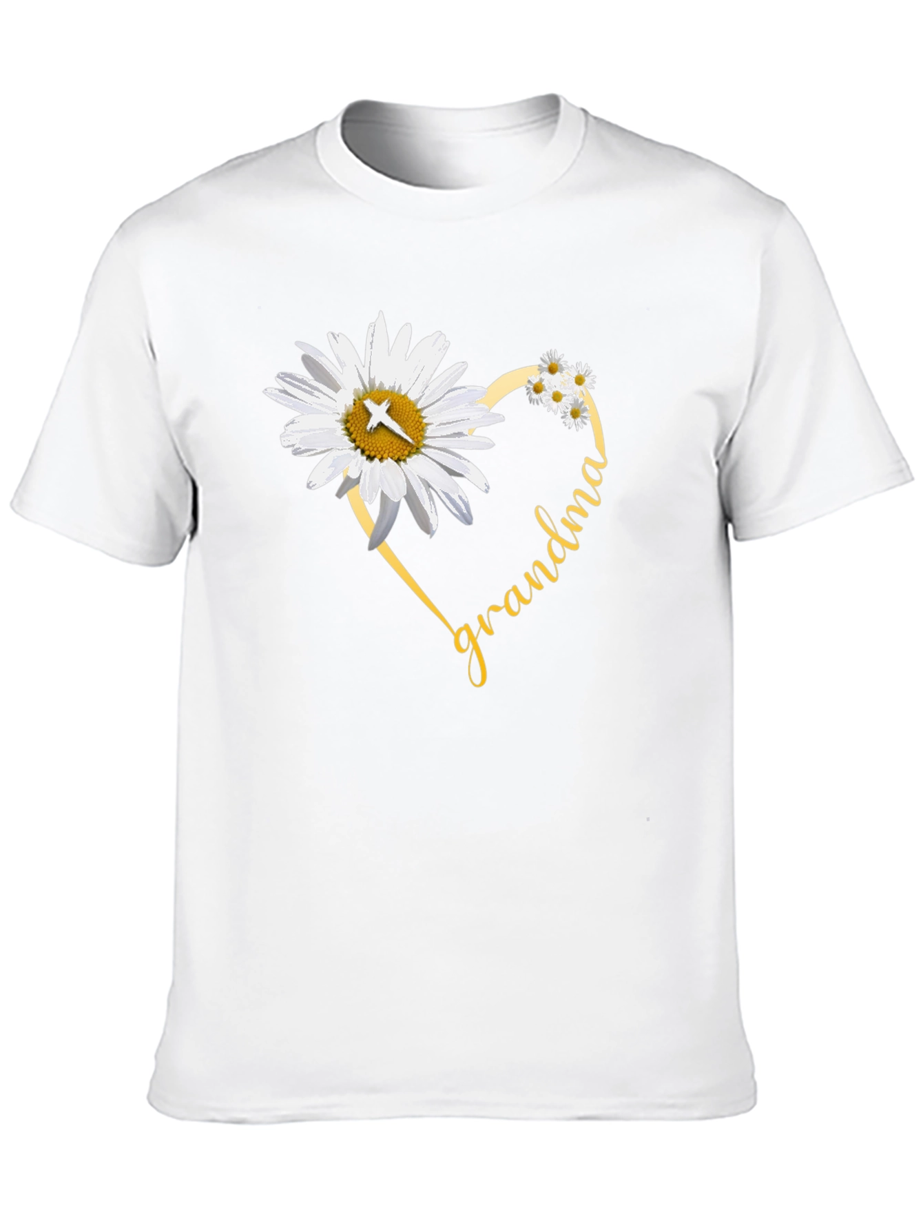 Grandma Daisy Heart T-Shirt