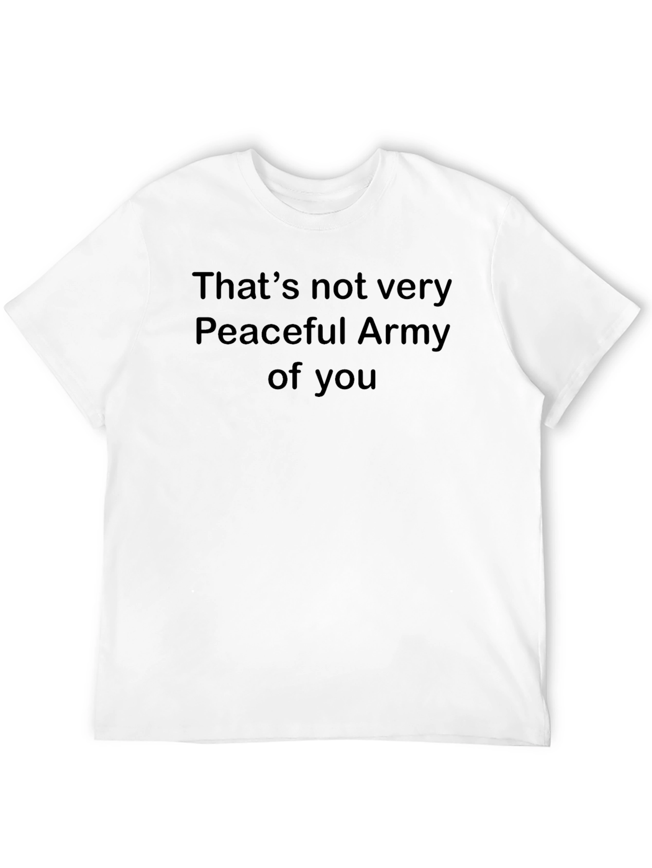 Peaceful Army Graphic T-Shirt - Soft Cotton Blend