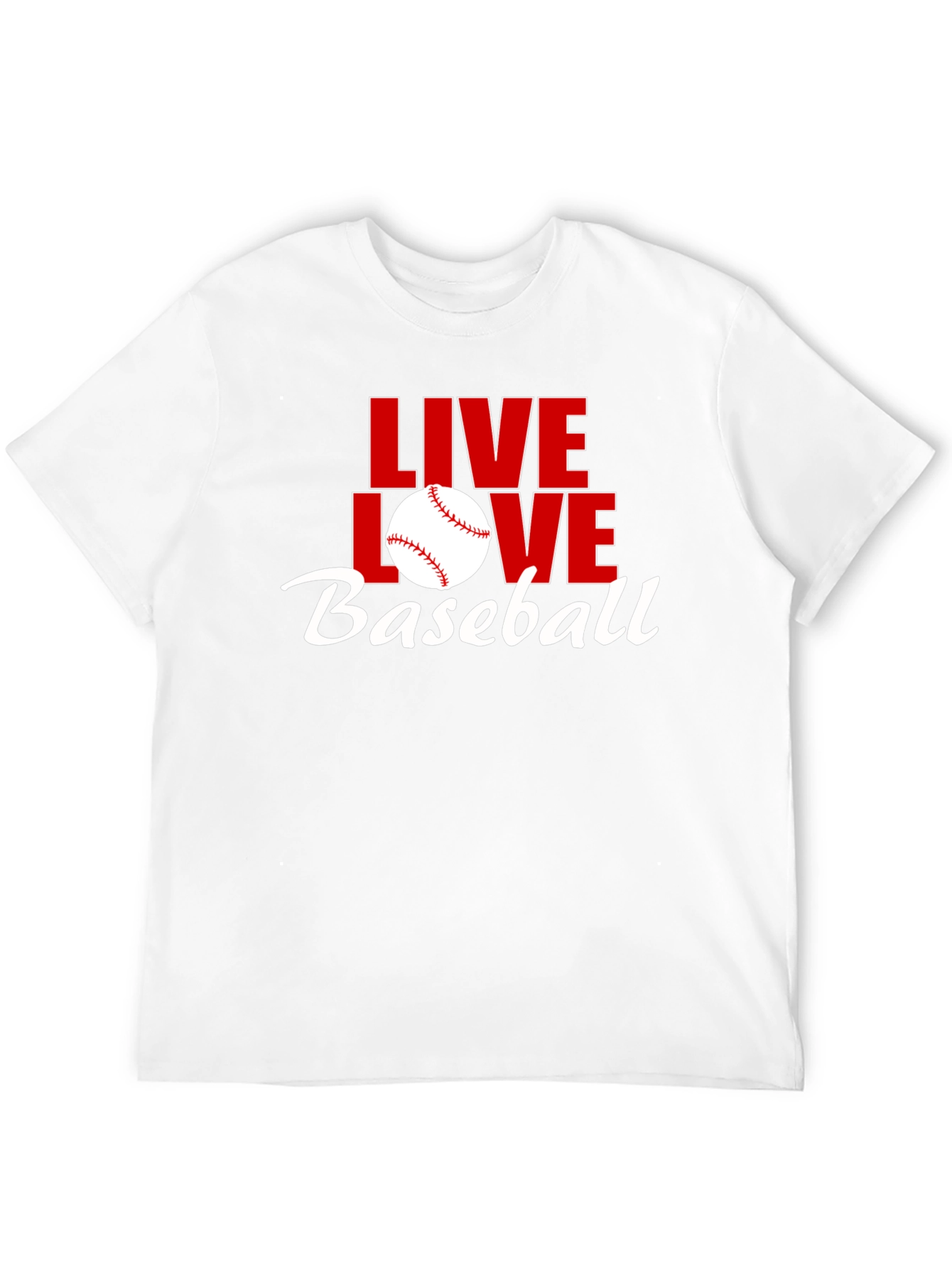 Live Love Baseball Graphic Tee - Black