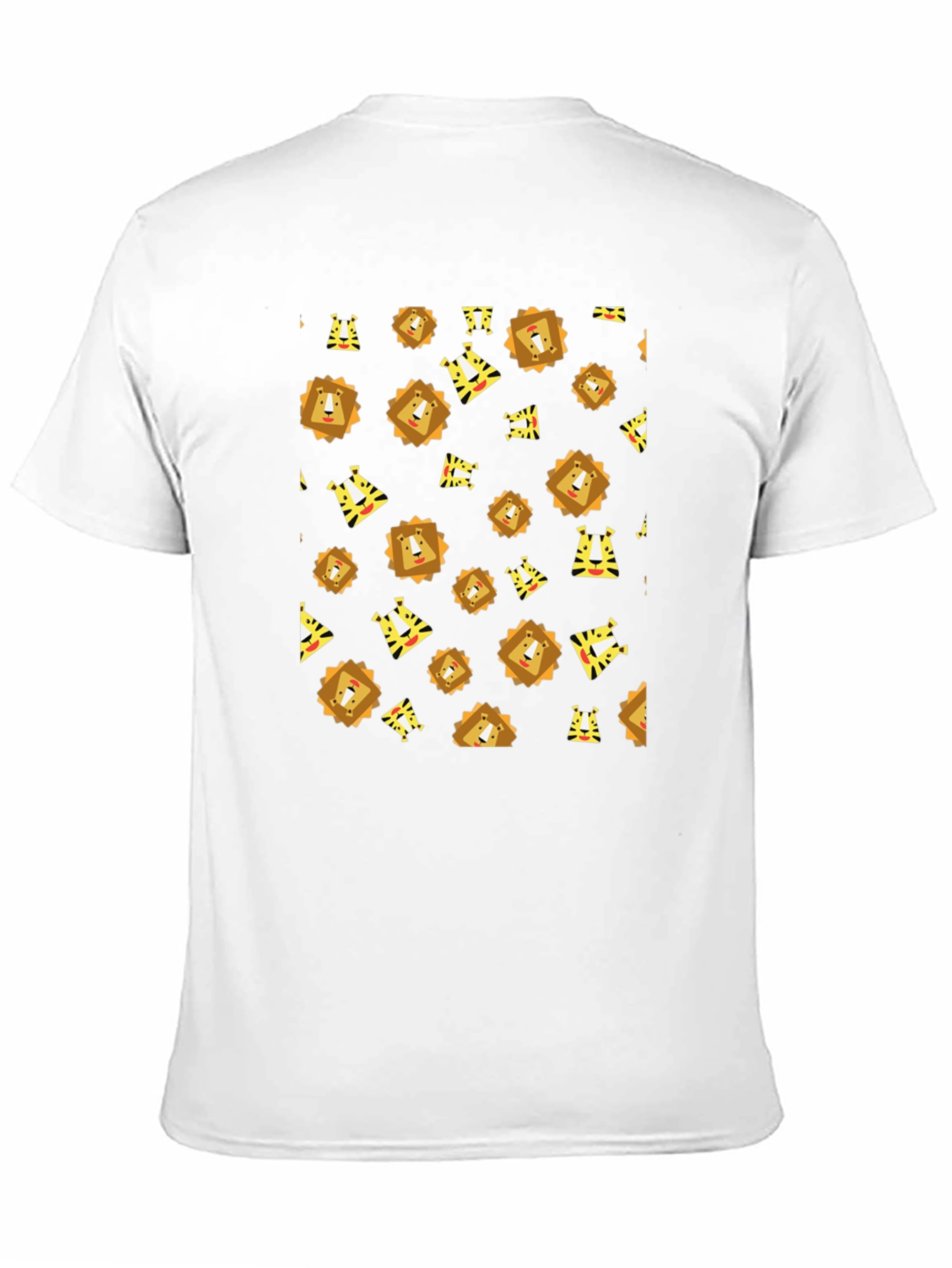 Mens Black Lion Graphic Print Tee