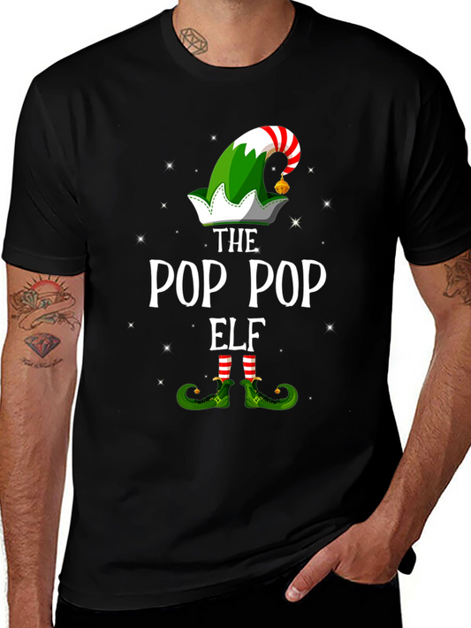 Pop Pop Elf Christmas T-Shirt