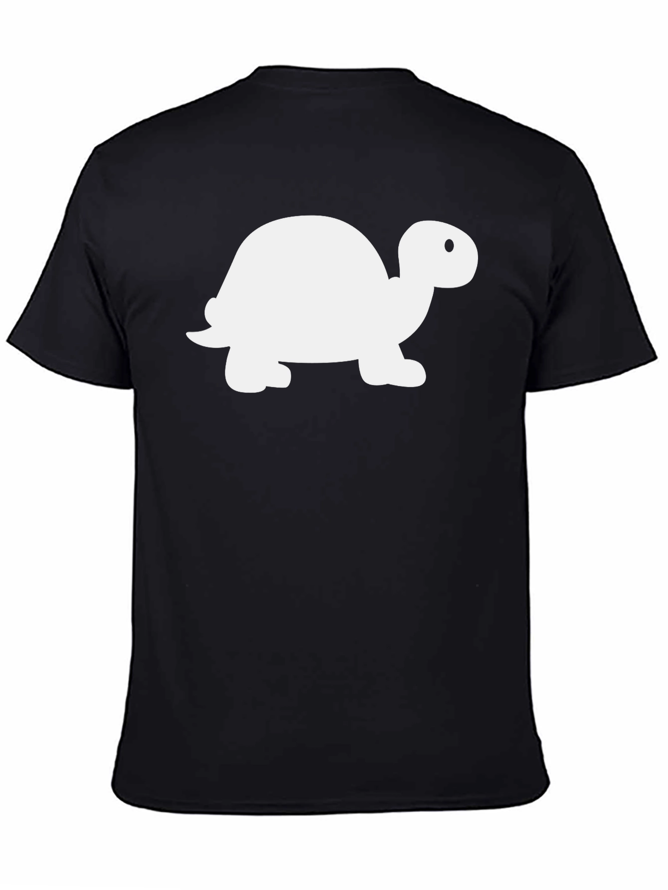 Turtle Graphic Tee - Black Cotton Comfort