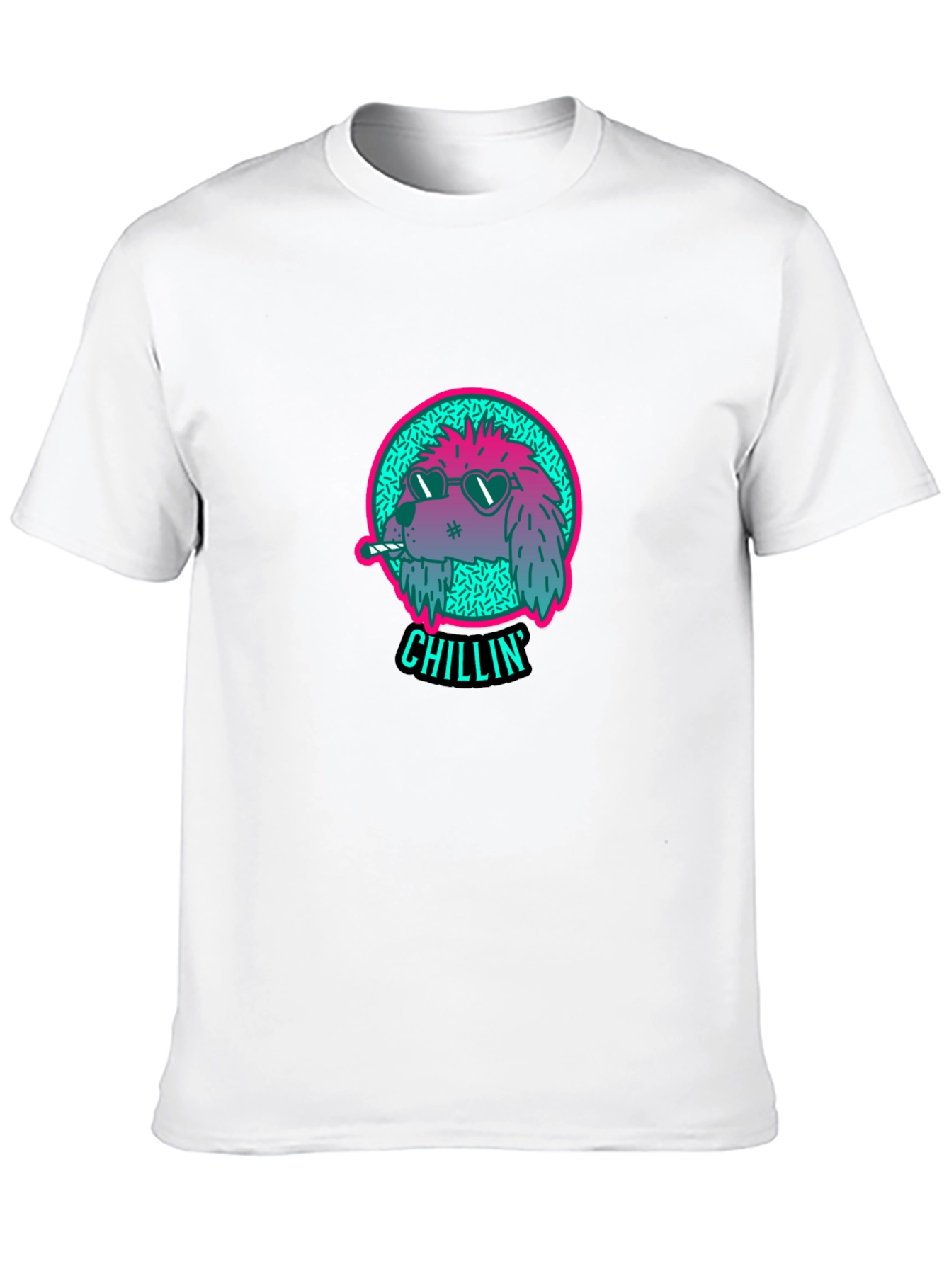 Chillin Dog Graphic Tee - Cool Casual Style