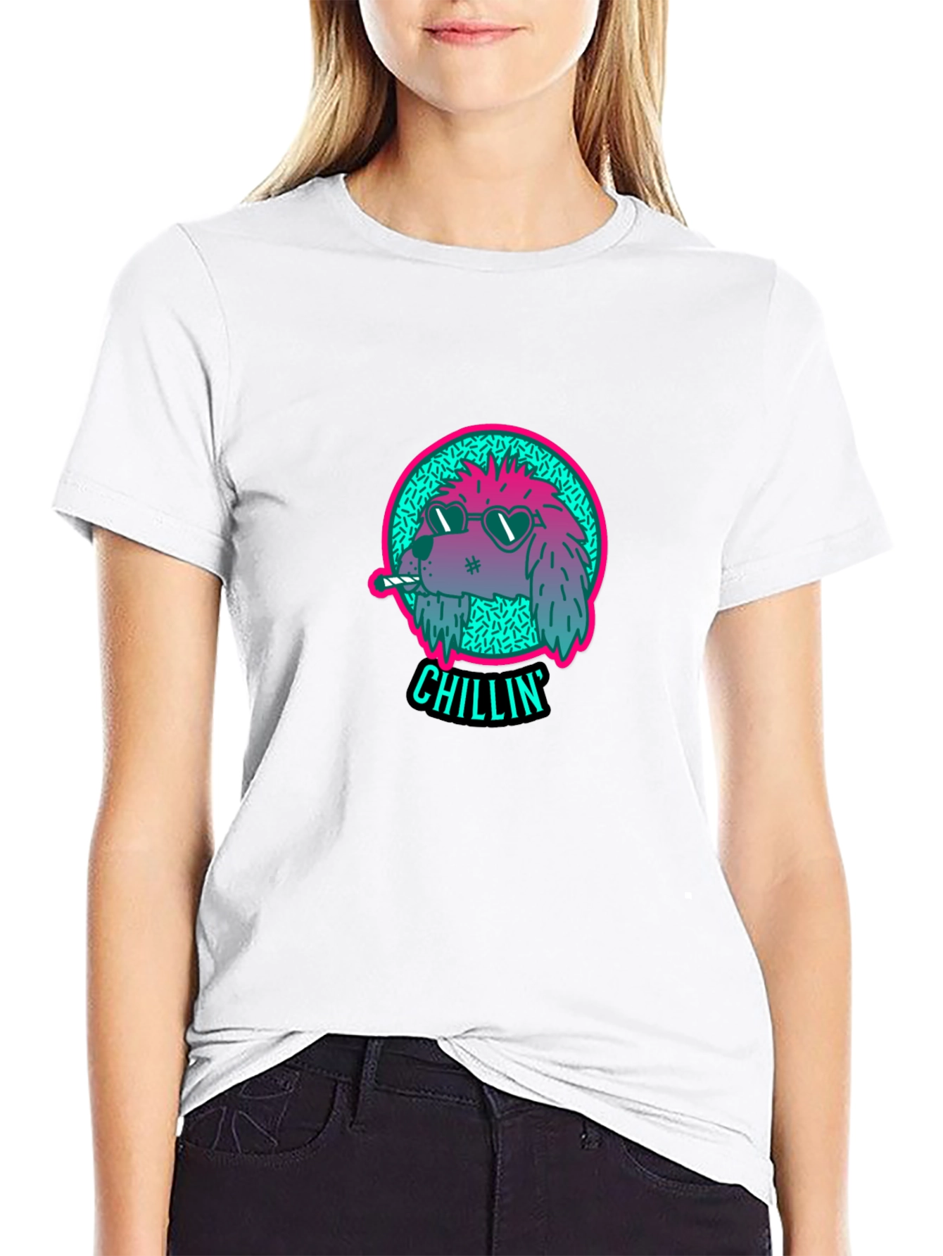 Chillin Dog Graphic Tee - Cool Casual Style