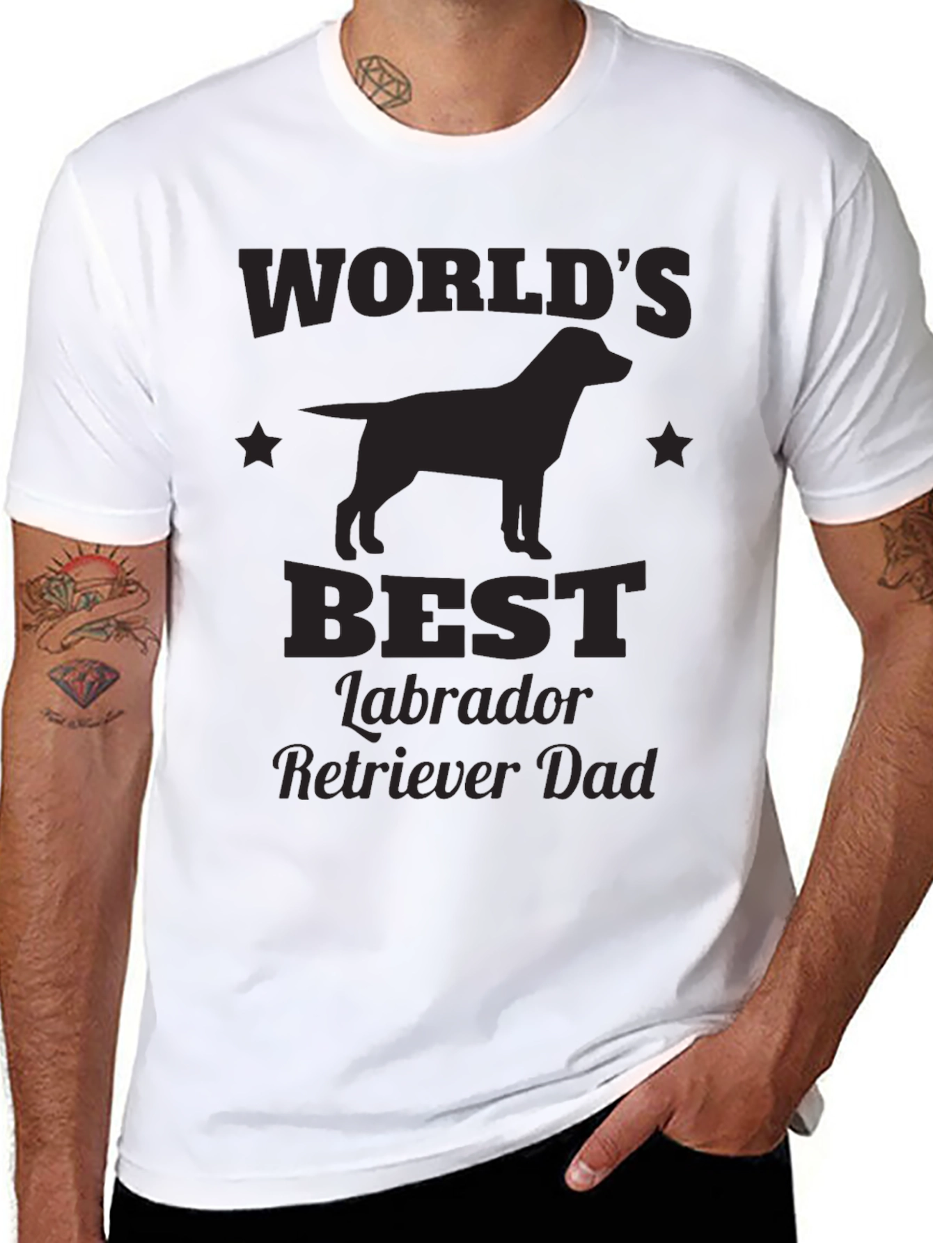 Worlds Best Labrador Retriever Dad T-Shirt
