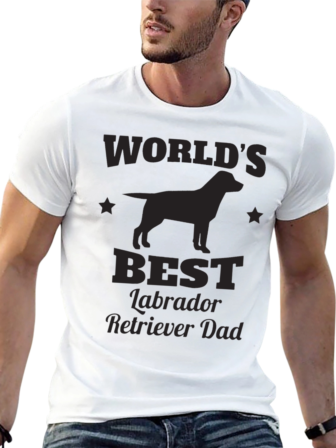 Worlds Best Labrador Retriever Dad T-Shirt