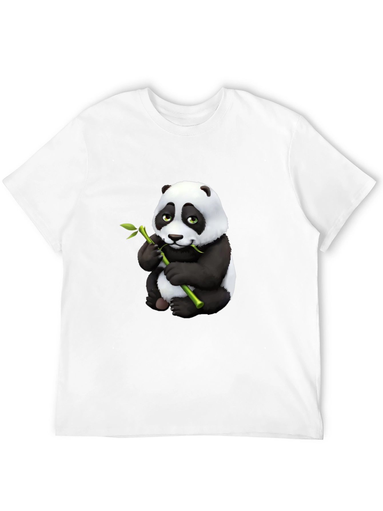 Panda Bear Graphic Tee - Black
