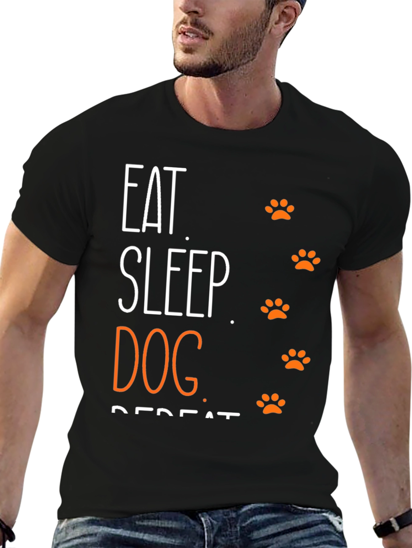 Eat Sleep Dog Repeat Graphic Tee