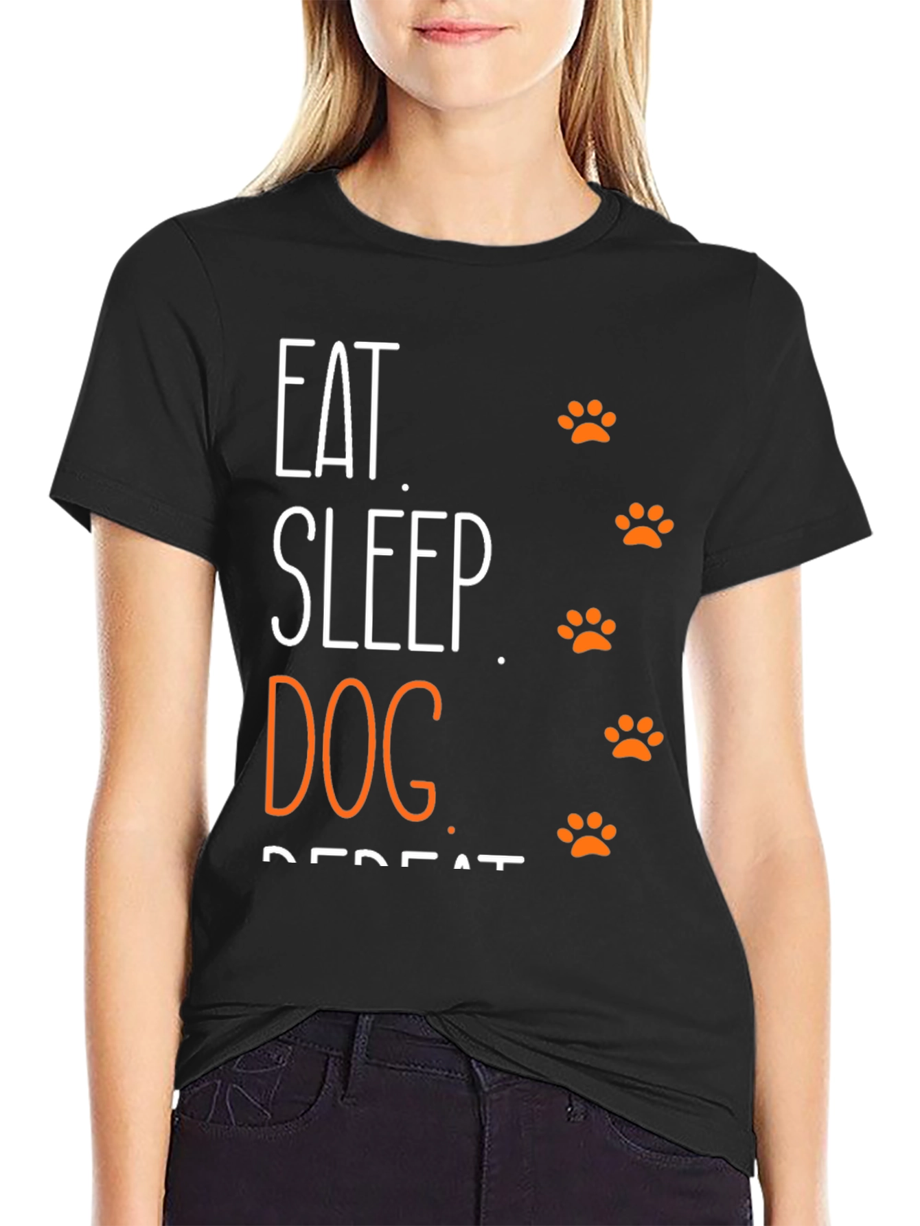 Eat Sleep Dog Repeat Graphic Tee